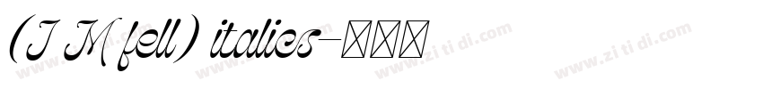 (I M fell) italics字体转换